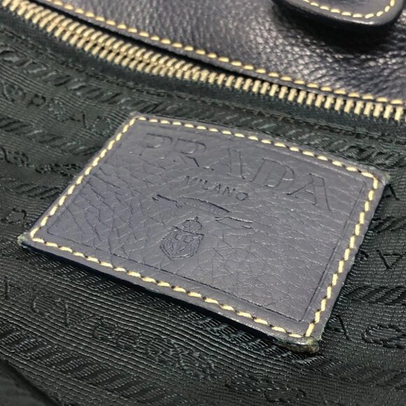 PRADA VA0677 Triangle logo Tote bag Nylon blue/SilverHardware - Picture 3 of 12